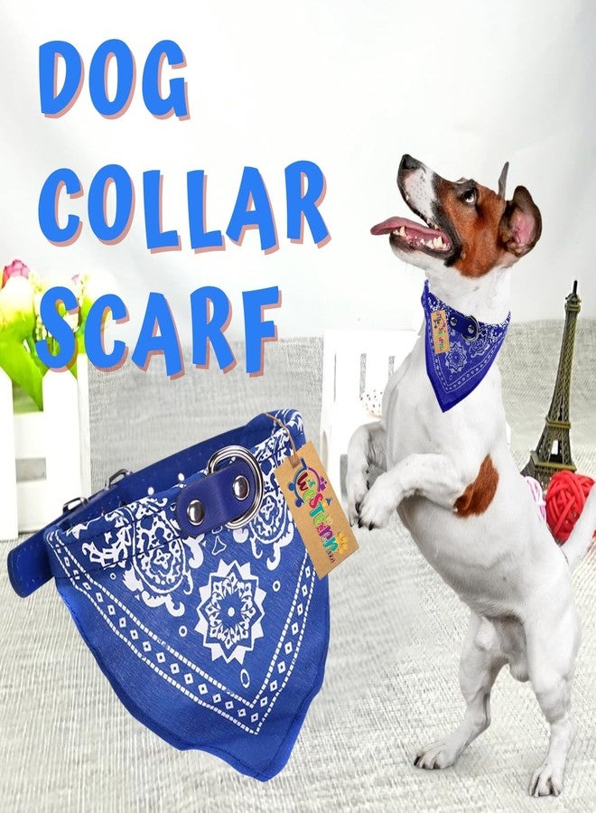 Western Era Stylish Dog Collar Scarf - Adjustable & Comfortable Pet Accessory for Dogs & Cats, Trendy Bandana Style, Soft Fabric, Perfect Special Occasions, Washable Design (Blue) - Image 2
